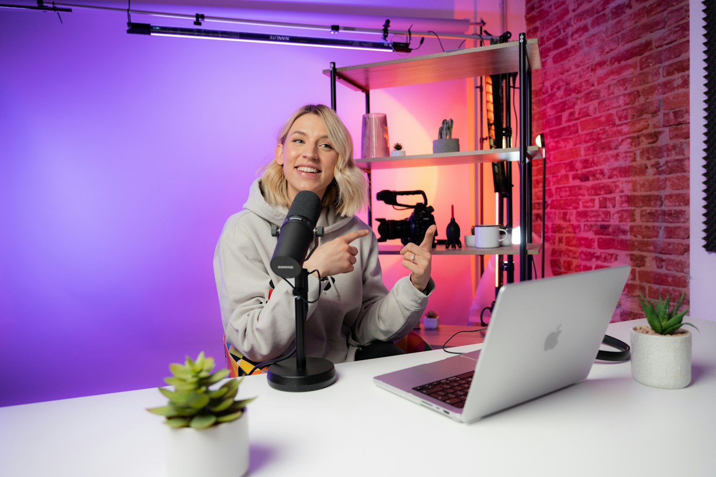 Woman working on a laptop