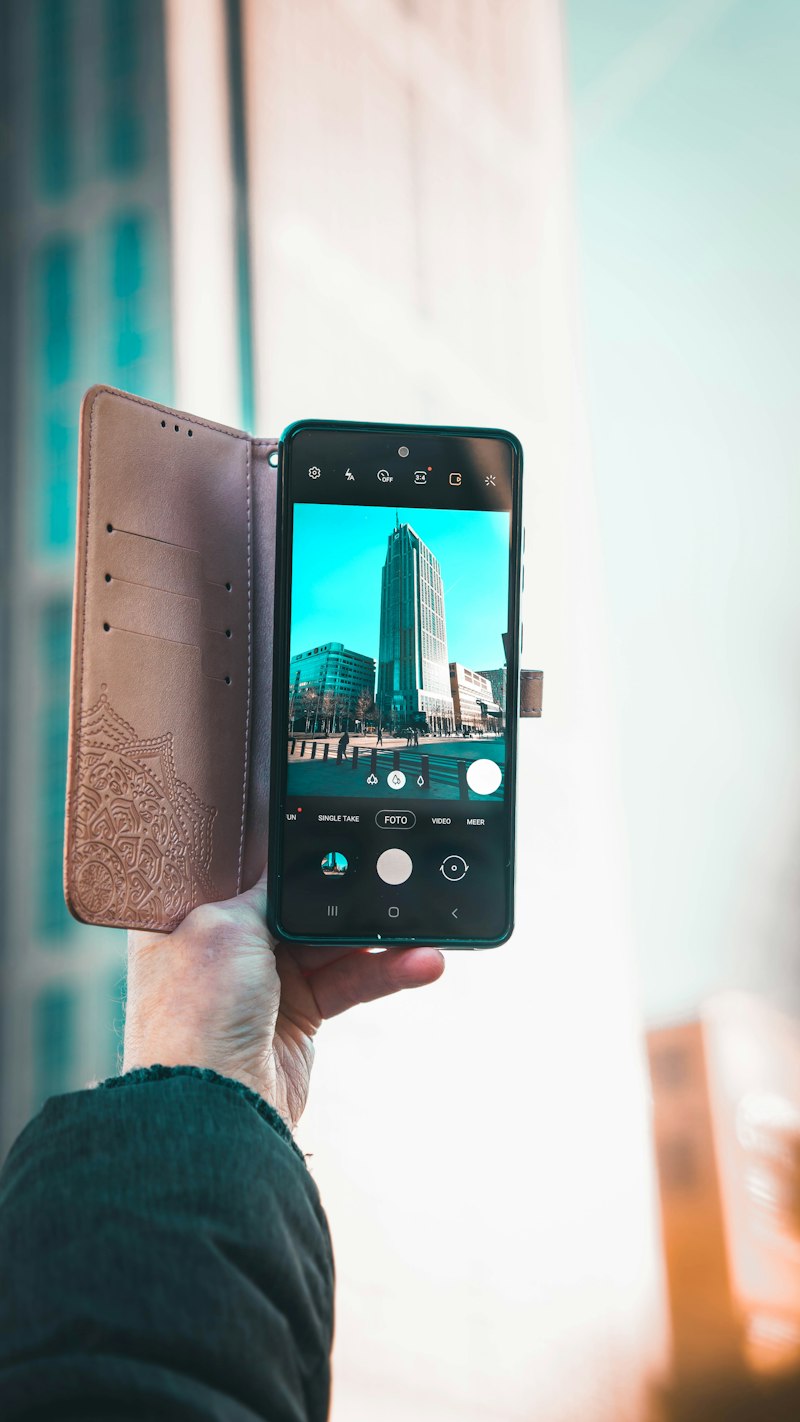 Vertical social video on a phone