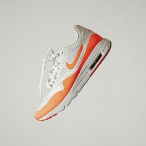 Floating sneaker product shot